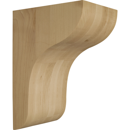 OSBORNE WOOD PRODUCTS 12 x 5 1/2 x 8 New York Contemporary Bracket in Red Oak 8088O